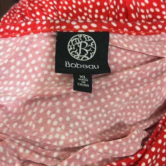🦀Bobeau XL women’s beautiful red blouse /top GUC - Picture 8 of 9
